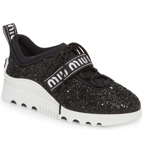 miu miu logo strap sneaker|miu mi u shoes.